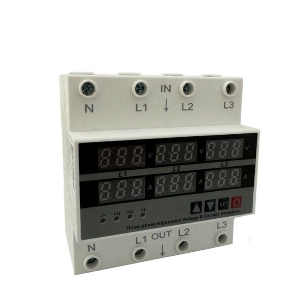 محافظ ولتاژ و جریان سه فاز 63 آمپر سپید الکتریک محافظ ولتاژ و جریان سه فاز 63 آمپر سپید الکتریک